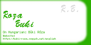 roza buki business card