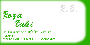roza buki business card